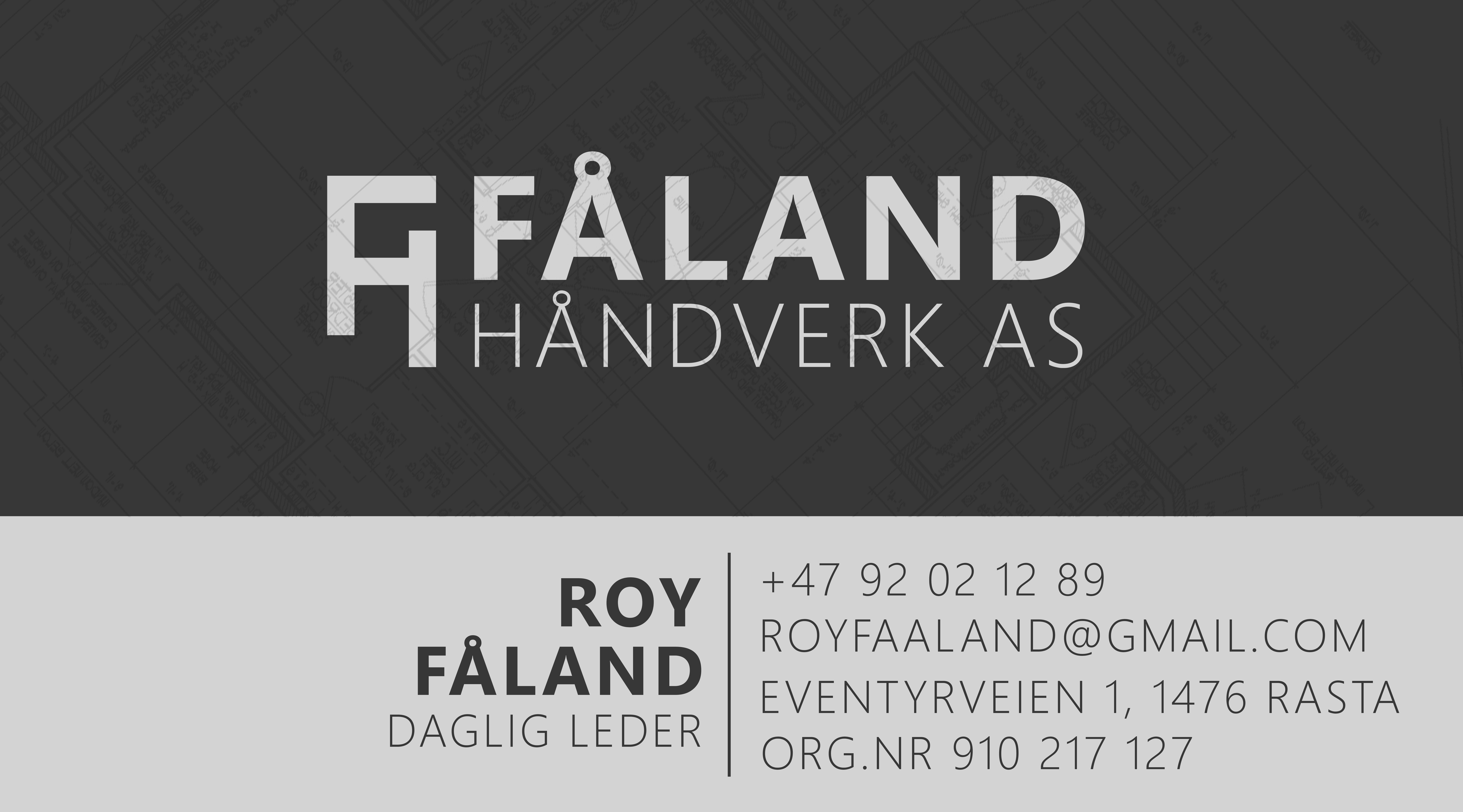 Roy Fåland - Fåland Håndverk AS
